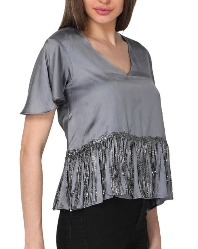 Flowy top with sequin