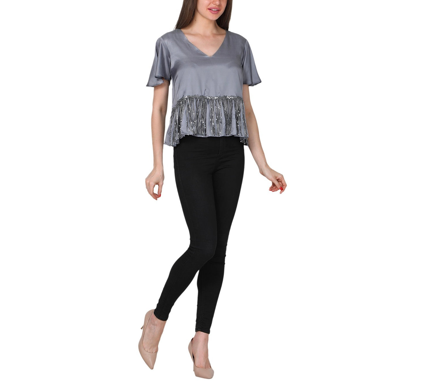 Flowy top with sequin