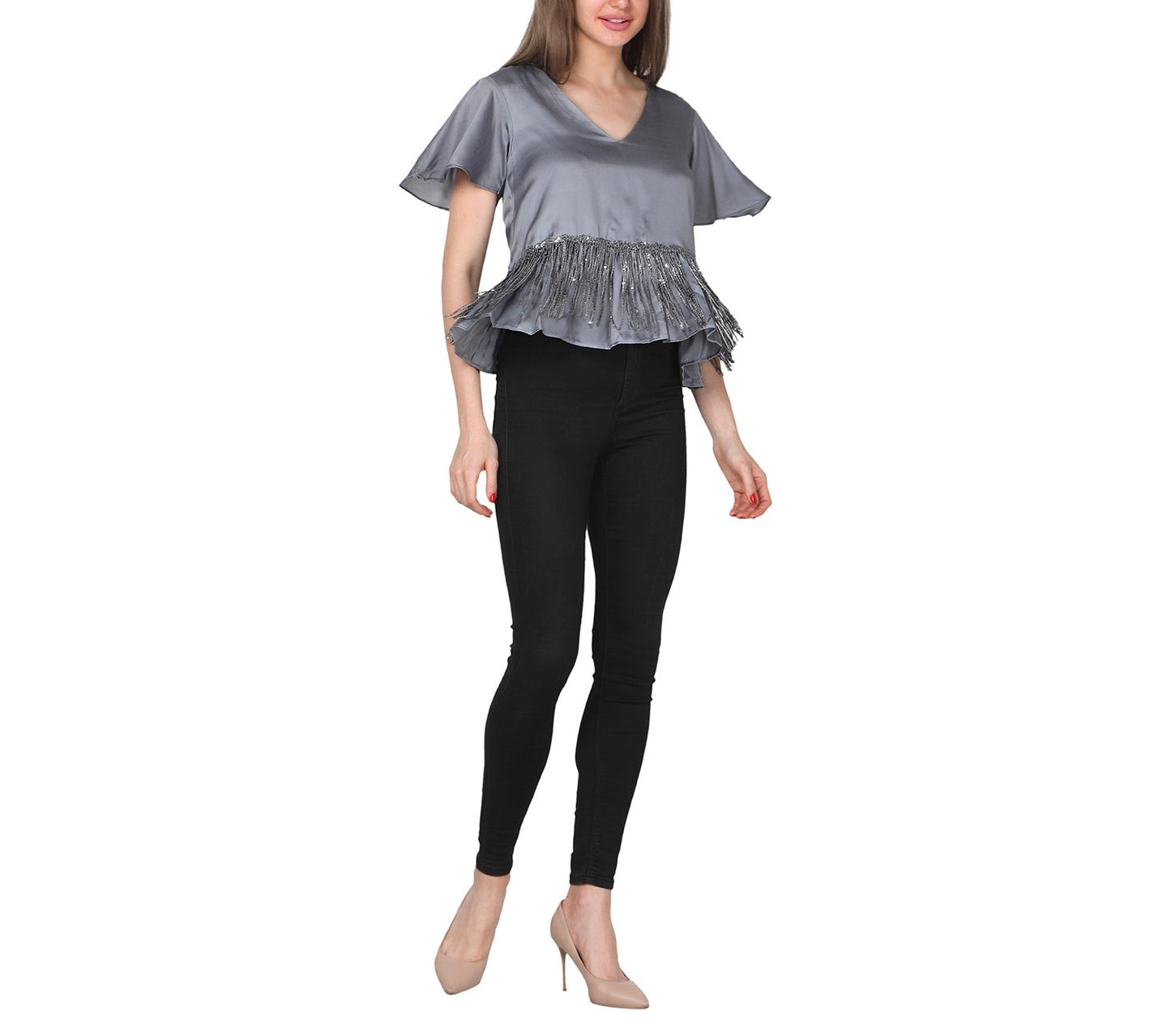 Flowy top with sequin