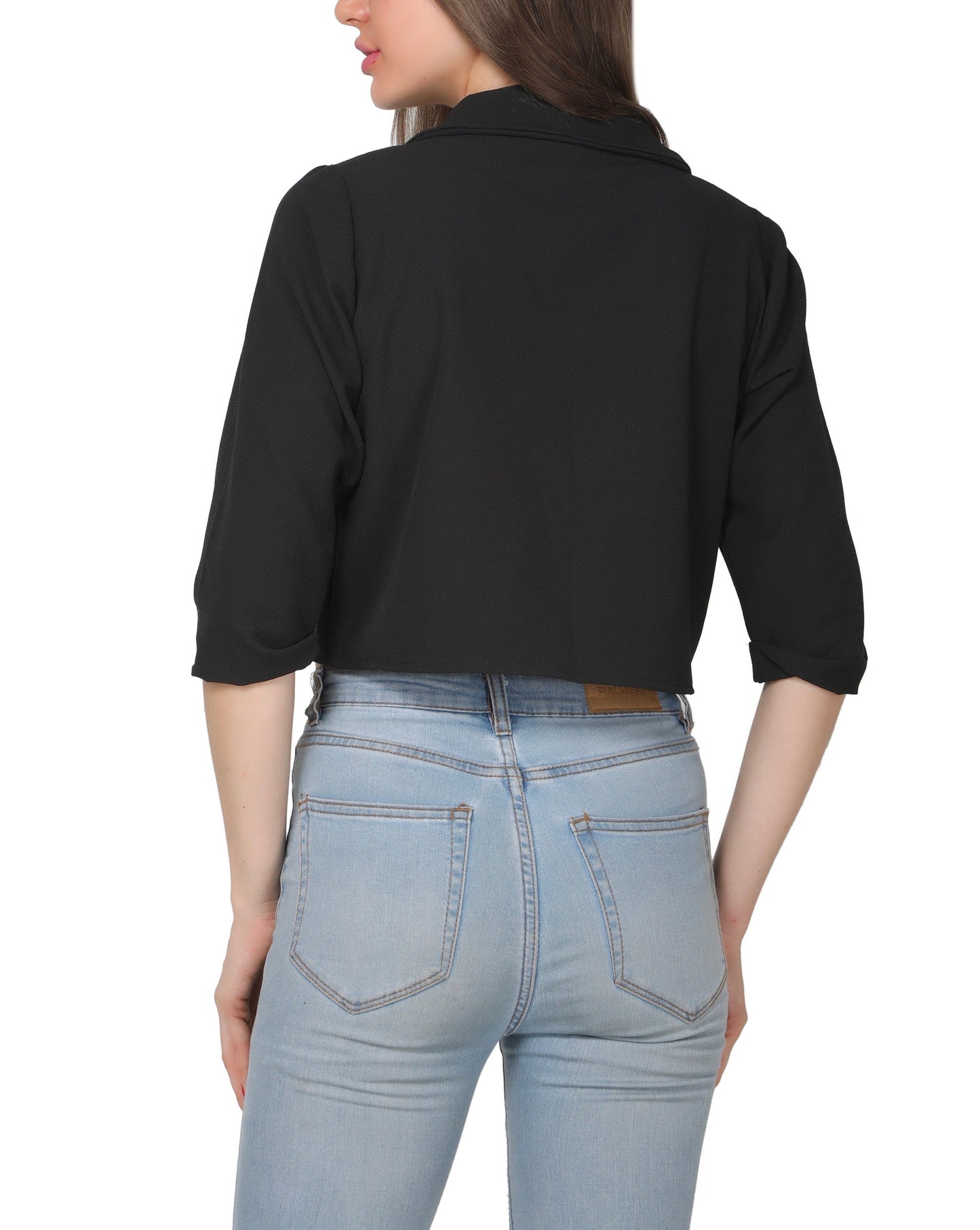 Double breast crop top