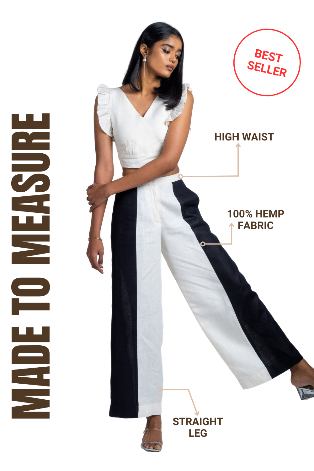 Vertical Colour Block Pant