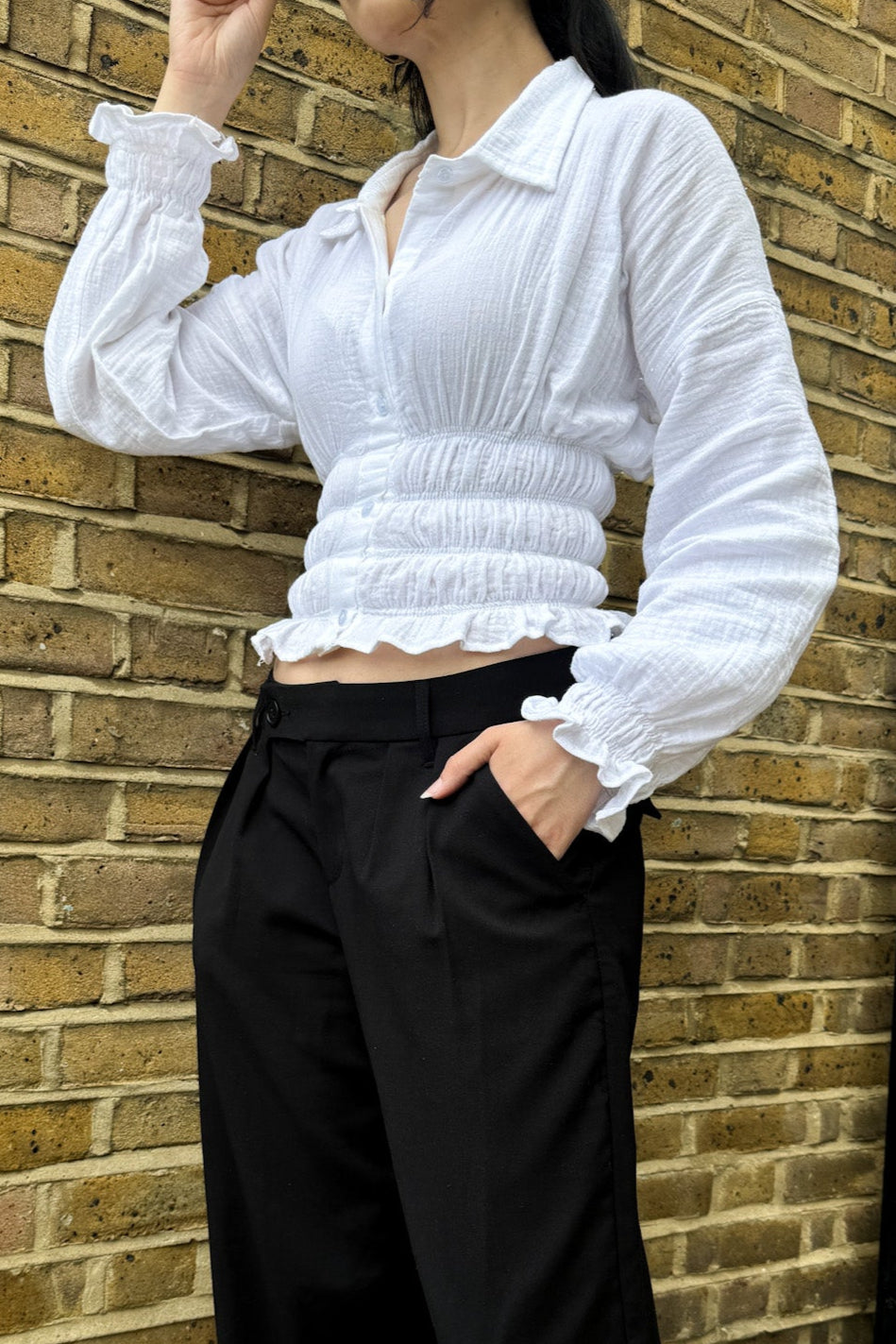 Cinched Waist Shirt