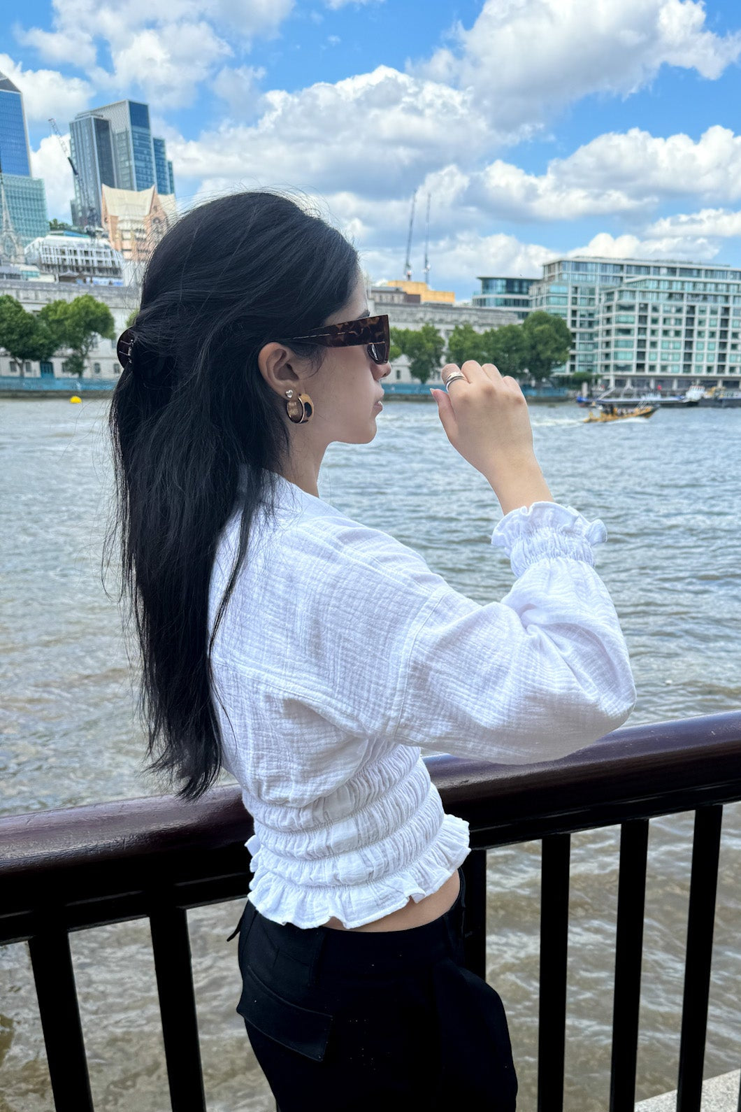 Cinched Waist Shirt