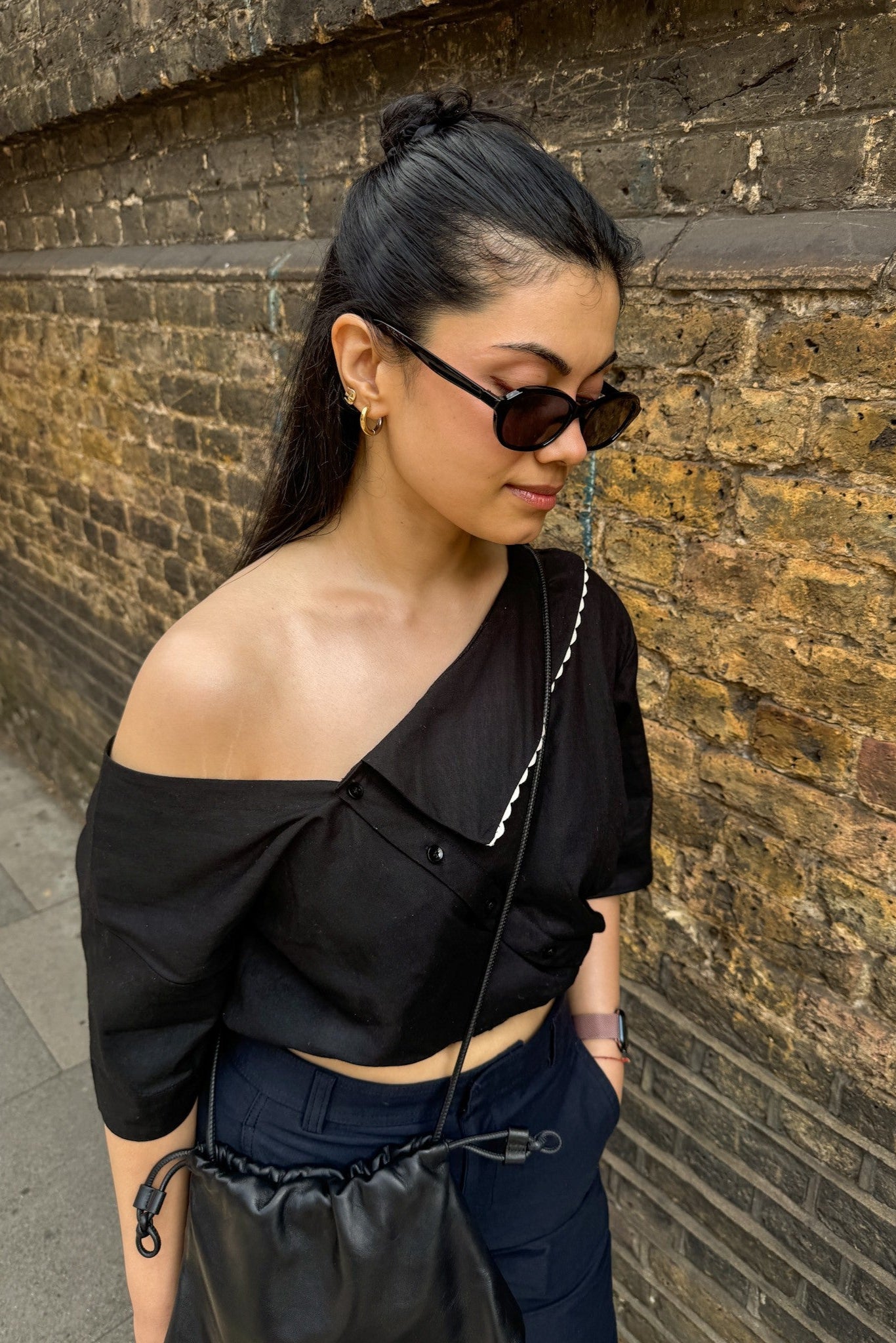 Off Shoulder Shirt - White