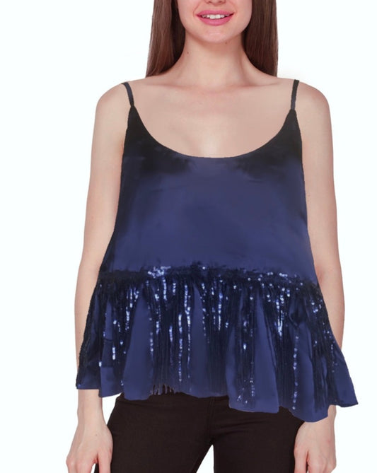 Flowy cami with sequin