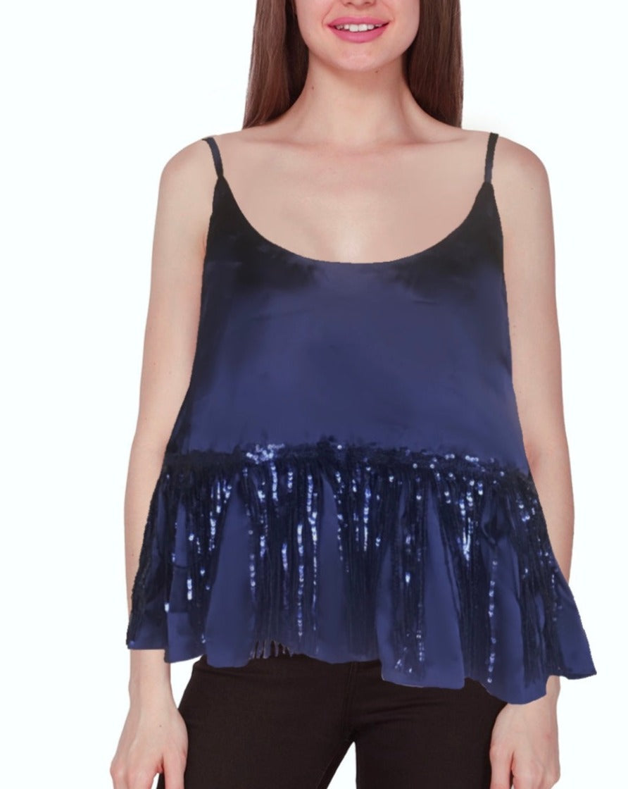 Flowy cami with sequin