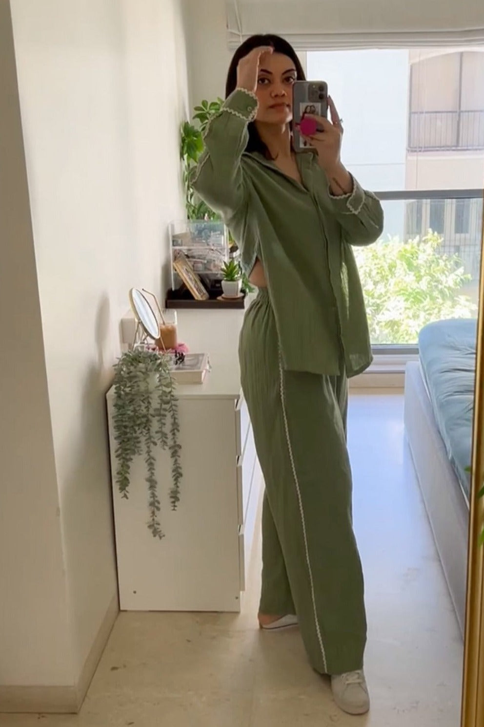 Downtown Co-ord Set - Green