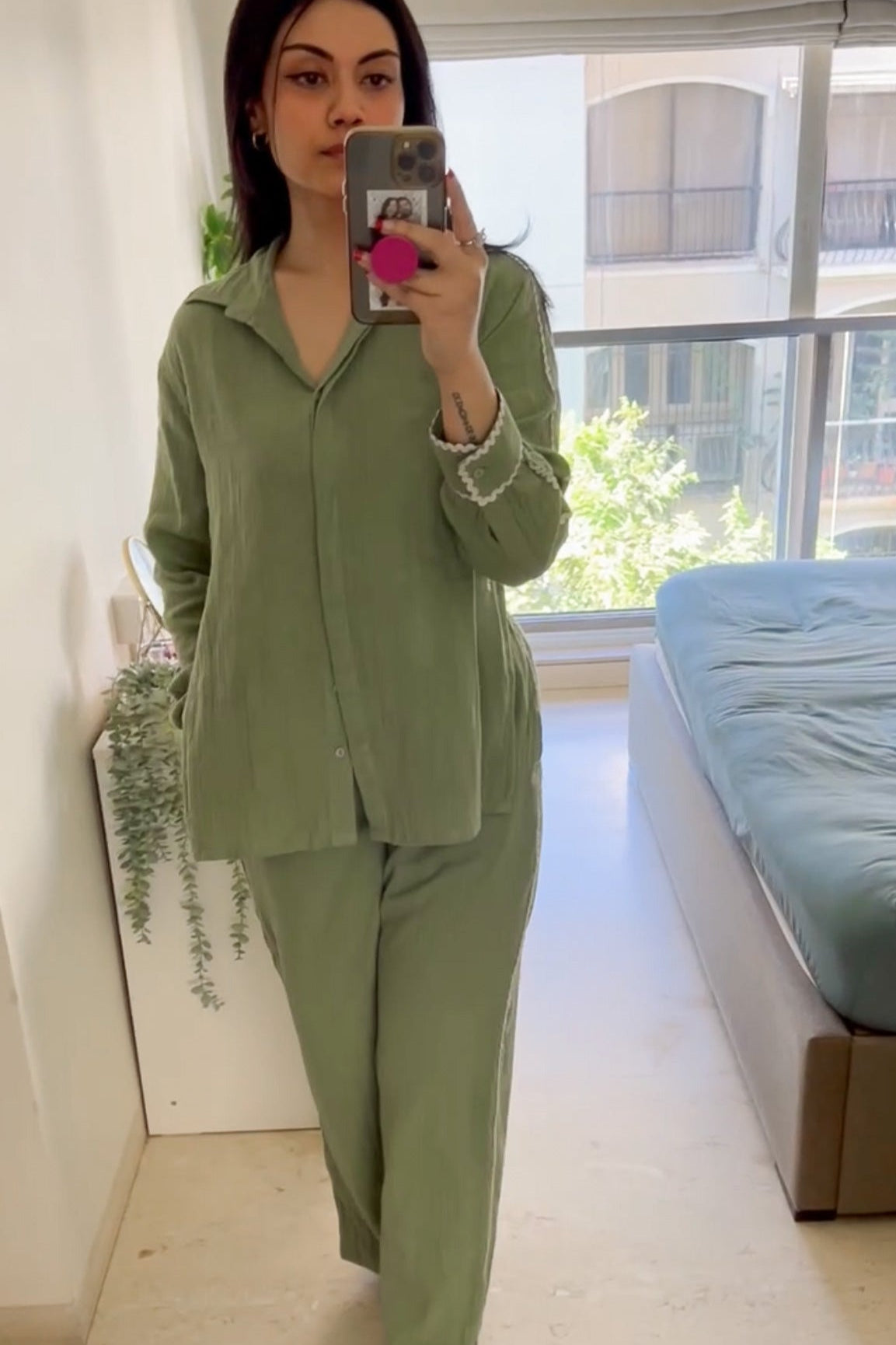 Downtown Co-ord Set - Green