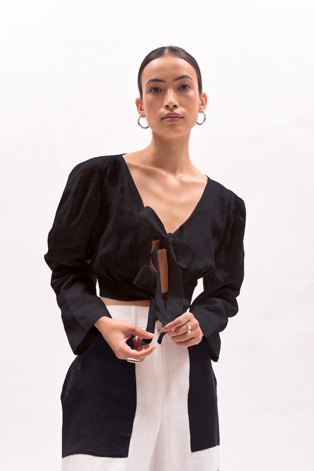 Tie Bow crop top TISH Sustainable Fashion