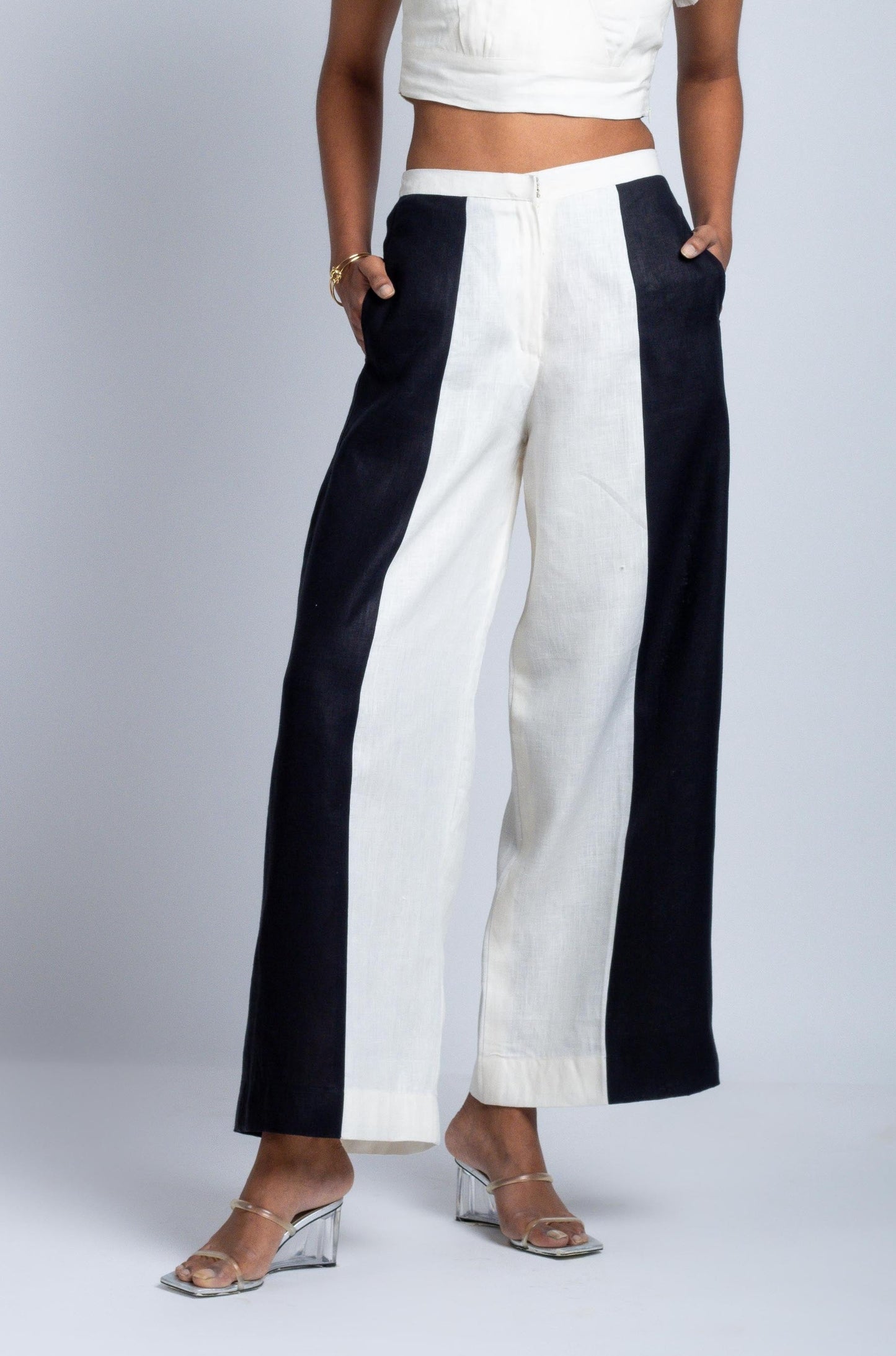 Vertical Colour Block Pant