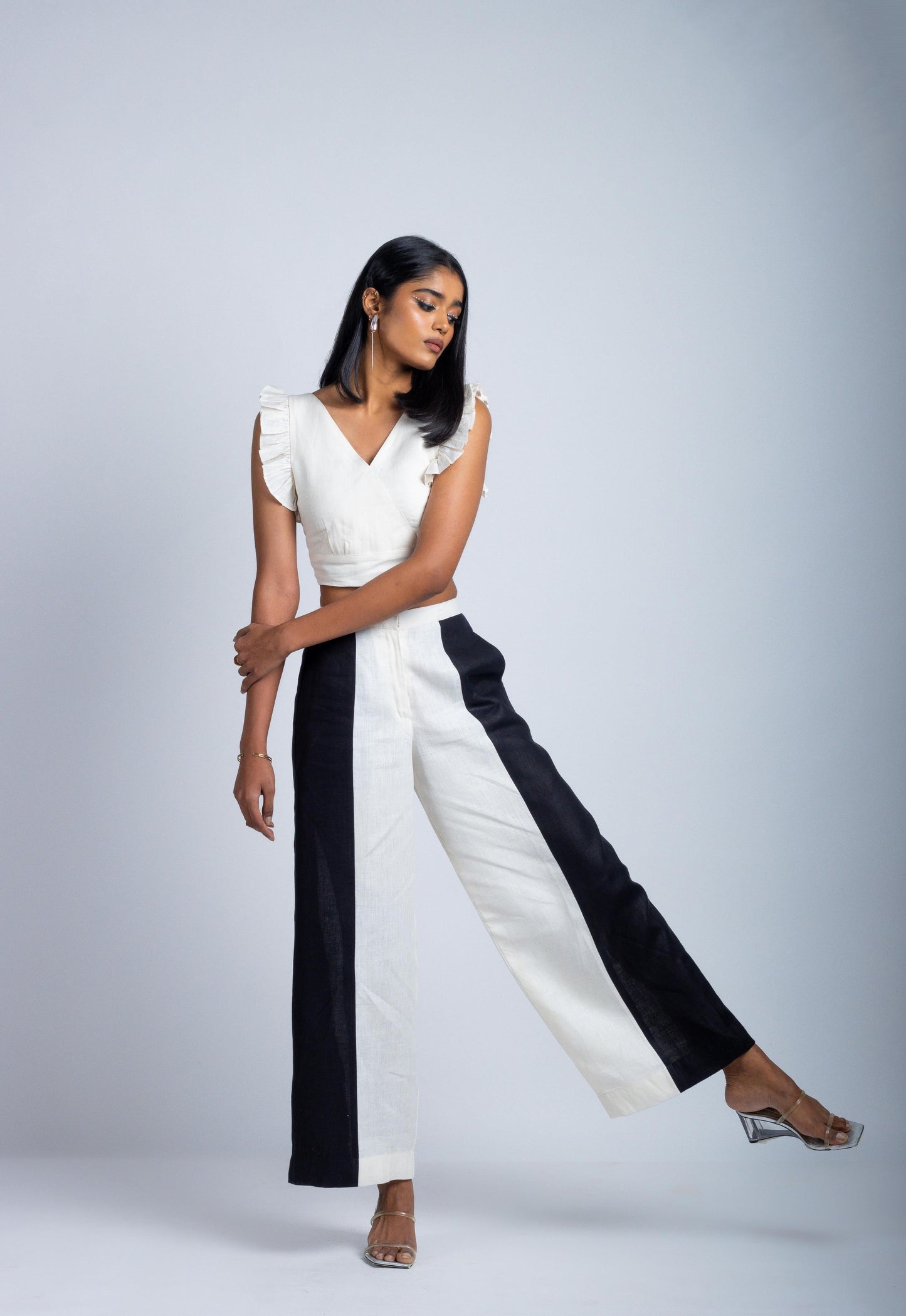 Vertical Colour Block Pant