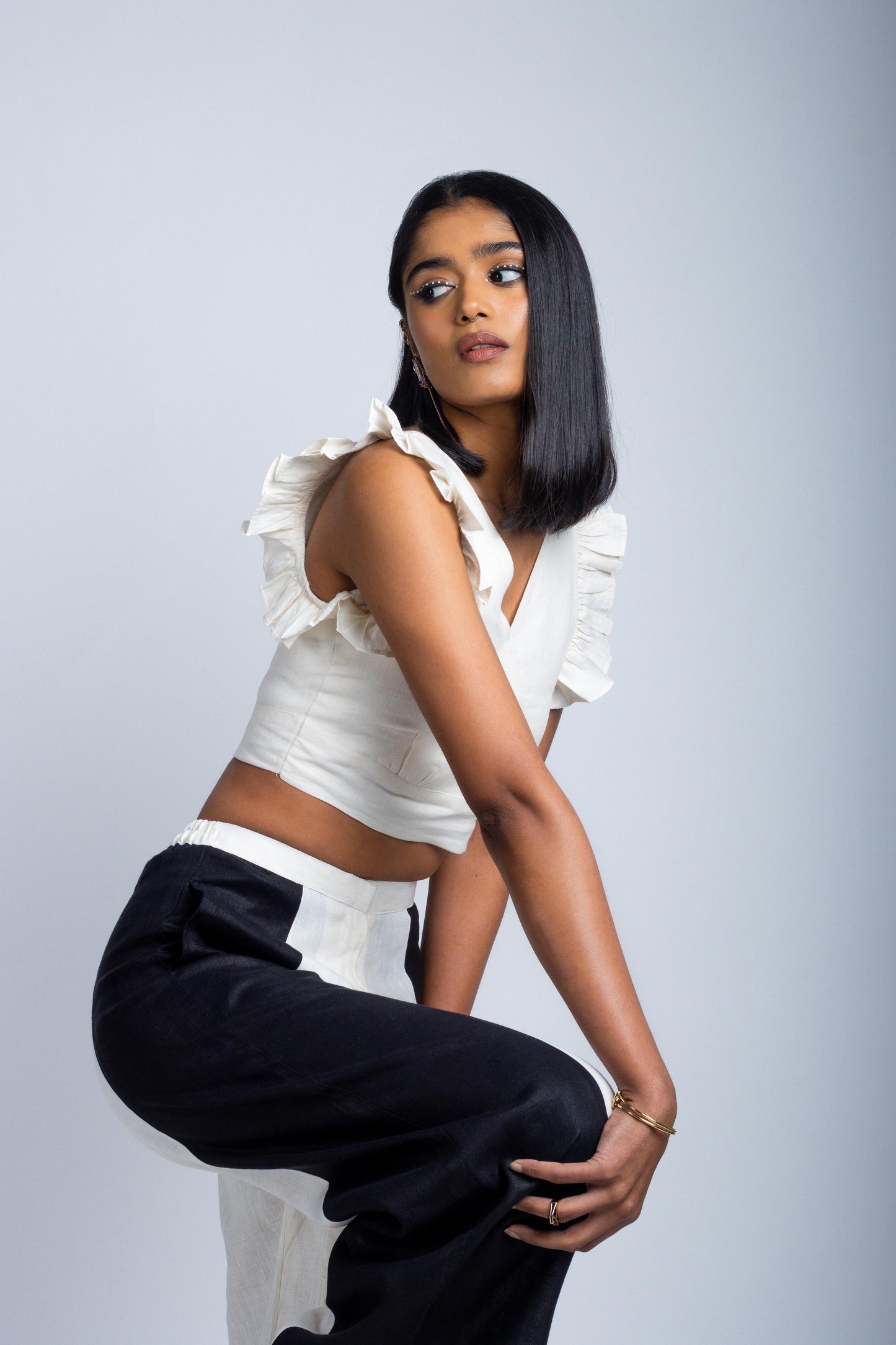 Vertical Colour Block Pant