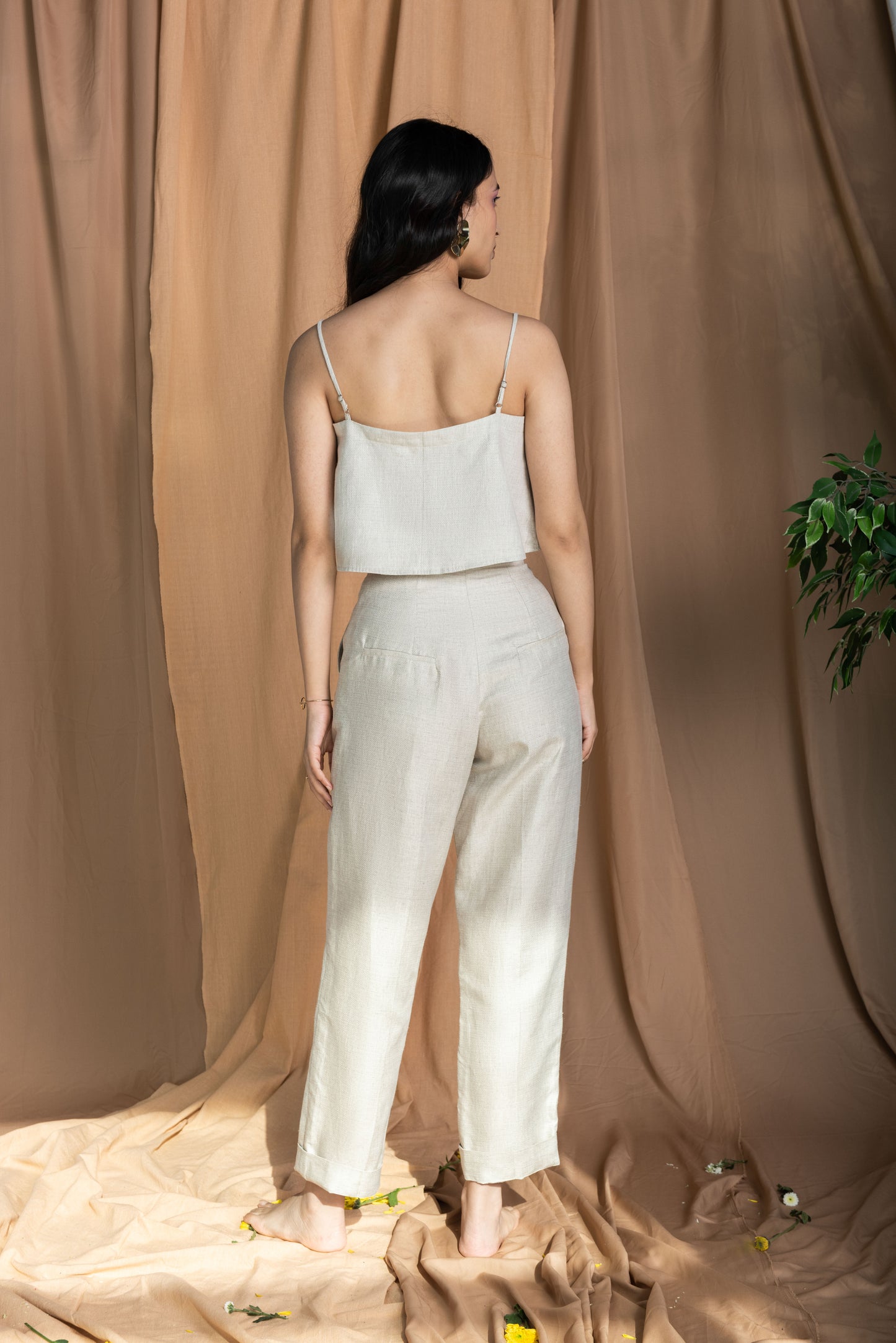 Button Crop Cami - TISH