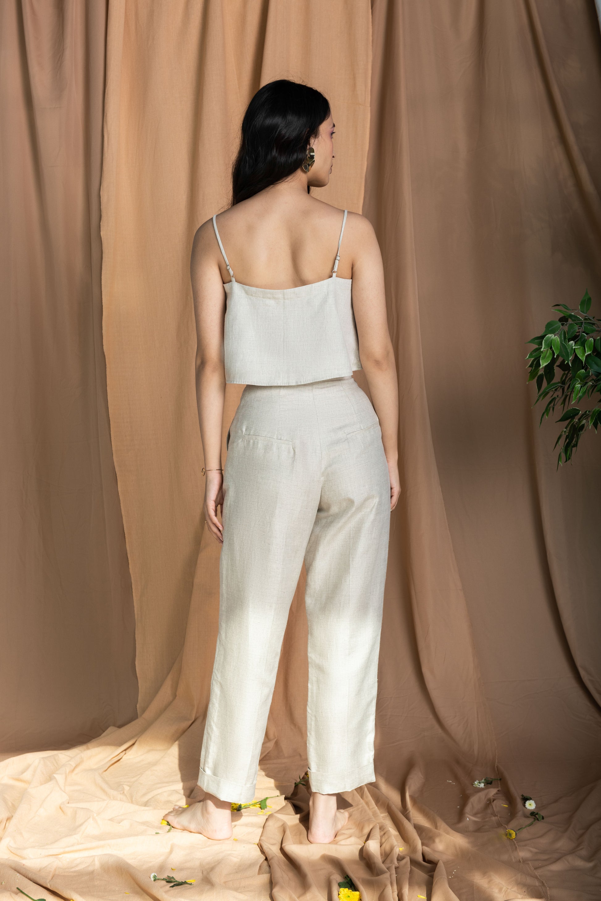 Button Crop Cami - TISH