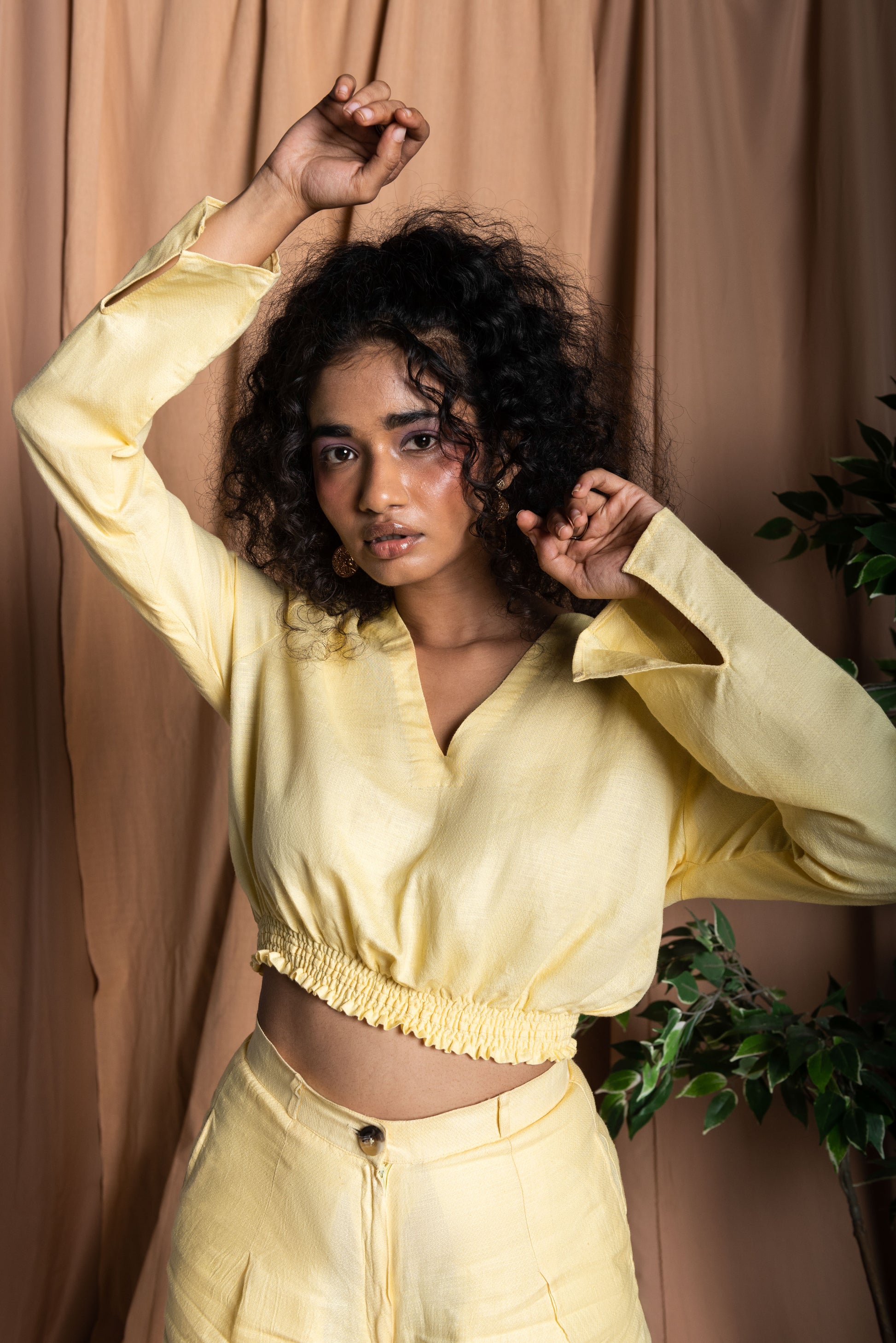 Long Sleeve Crop Top - TISH