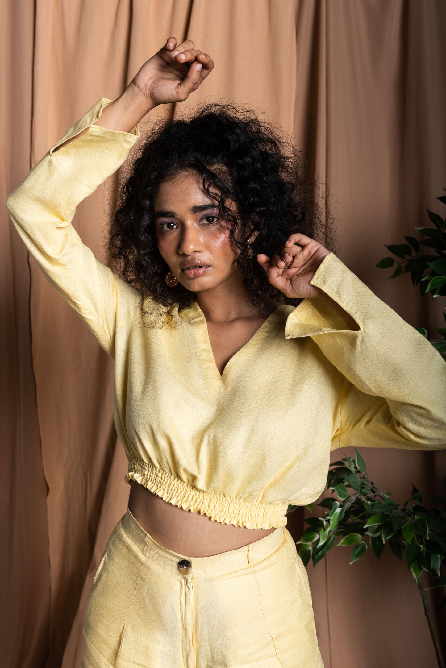 Long Sleeve Crop Top - TISH