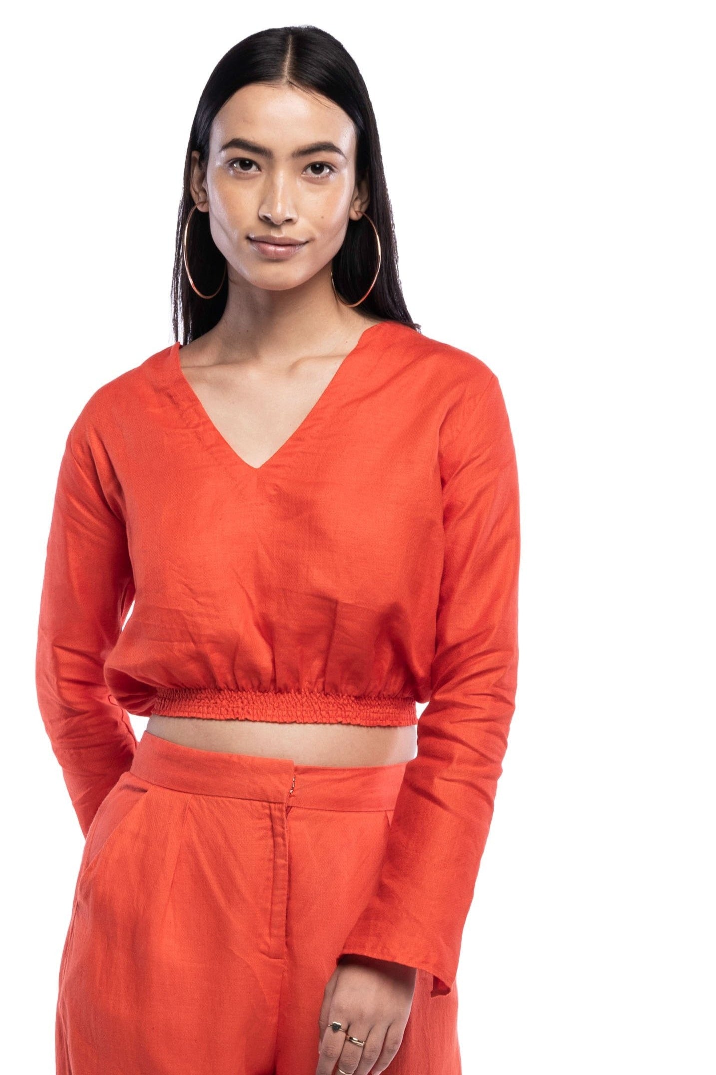 Long Sleeve Crop Top - TISH