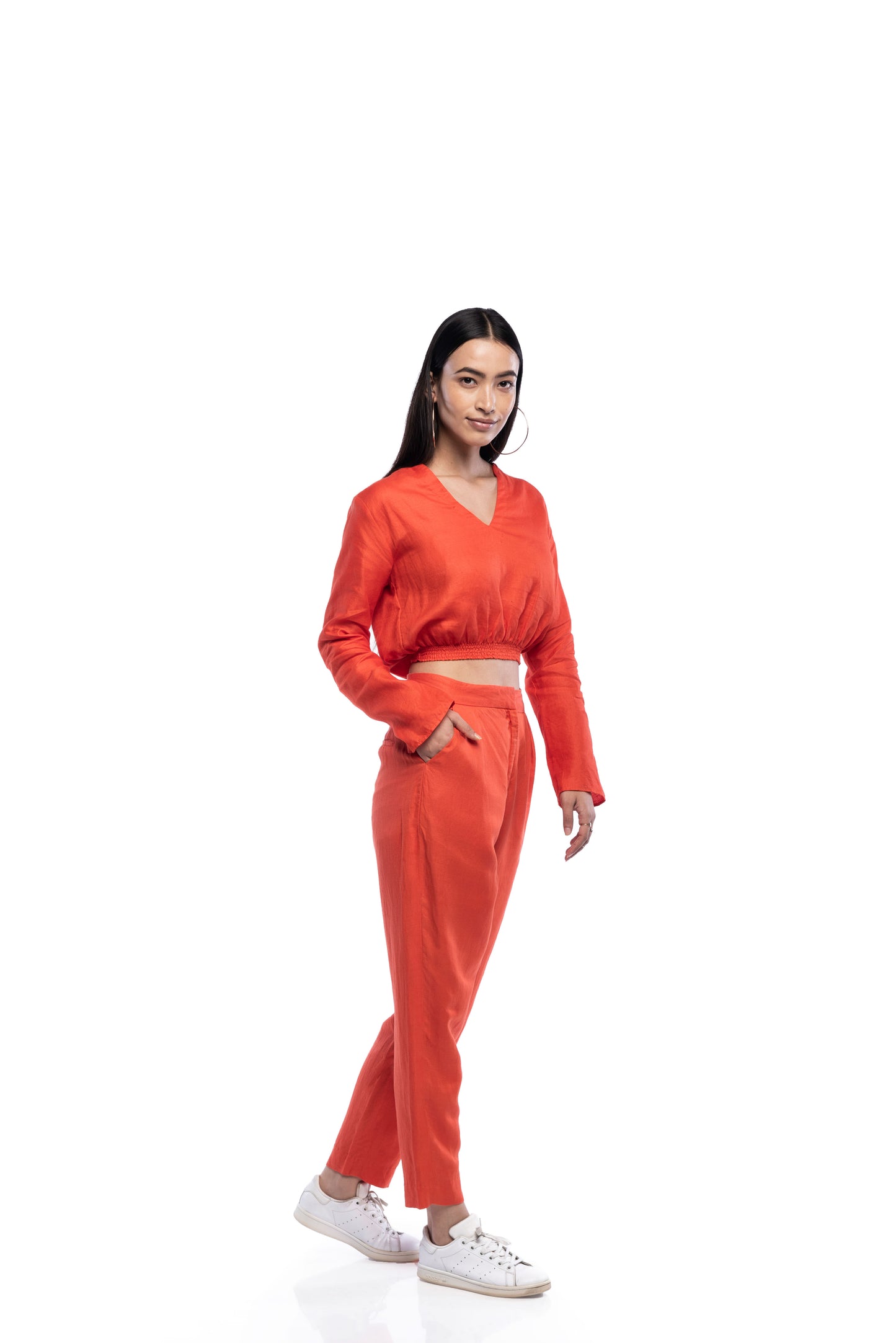 Long Sleeve Crop Top - TISH