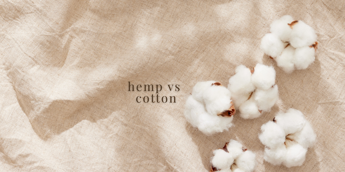 Natural hemp and cotton fabrics used by TISH for made-to-order women’s clothing, shown in a minimal studio setting