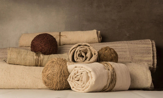 Hemp fabric used by TISH, sourced from Himachal Pradesh and crafted into natural, made-to-order women’s clothing.