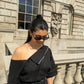 Off Shoulder Shirt - Black