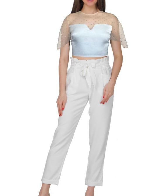 Rhinestone crop top