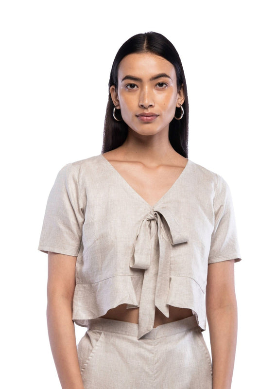 Front Tie Crop Top - TISH