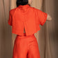 Crop Shirt with Back Slit - TISH